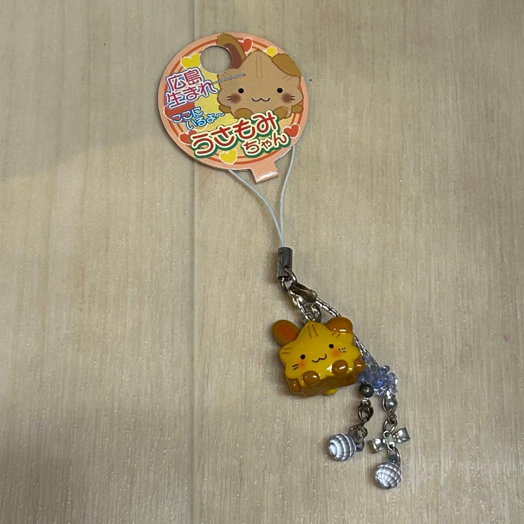 激レア！うさもみちゃん 根付　ストラップ レトロ　もみじ　ご当地　広島