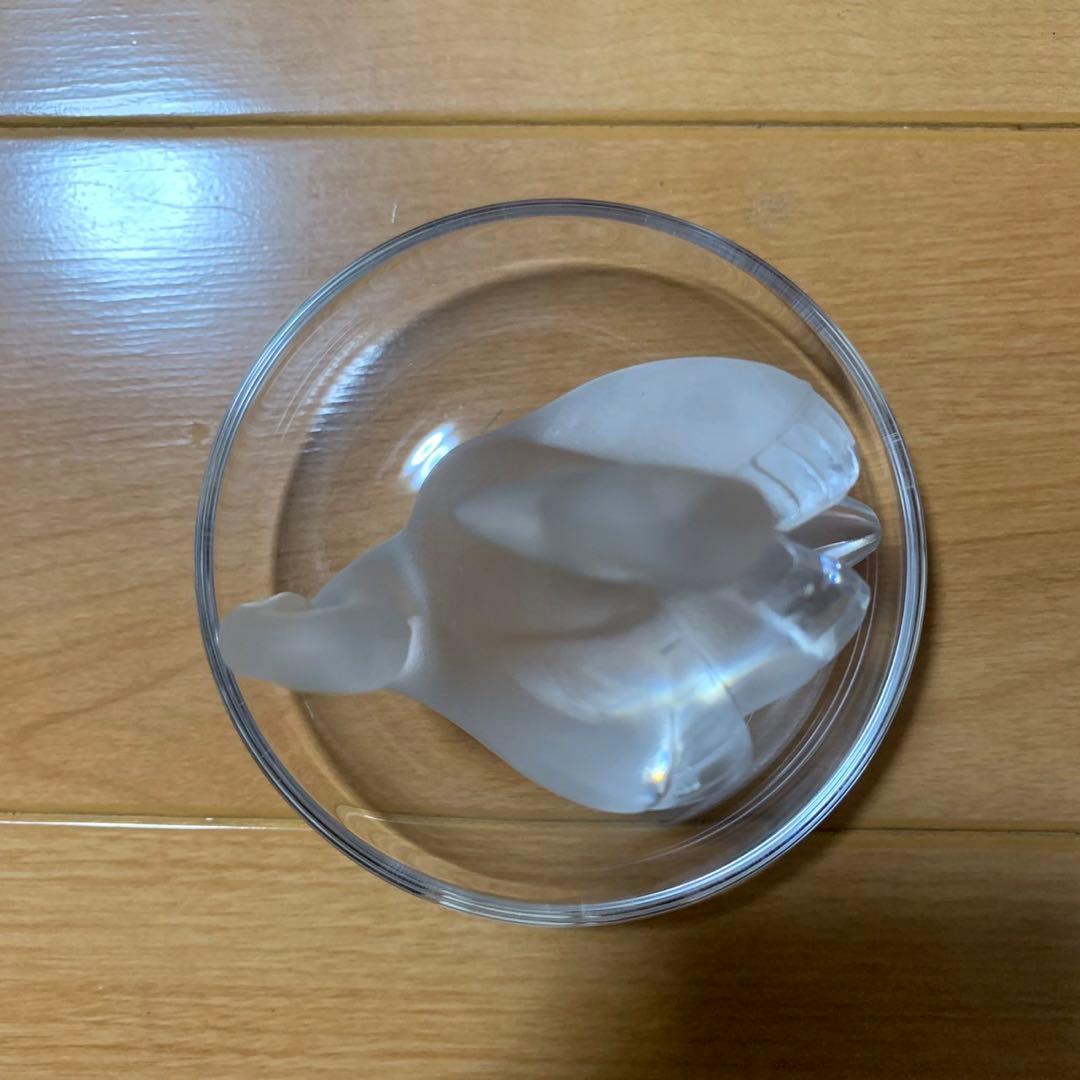 希少 ラリック 2羽の白鳥 リングトレイ クリスタル 箱無し