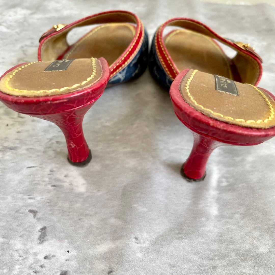 ルイ・ヴィトン モノグラム ミュール デニム マルチカラー 35 22.5㎝