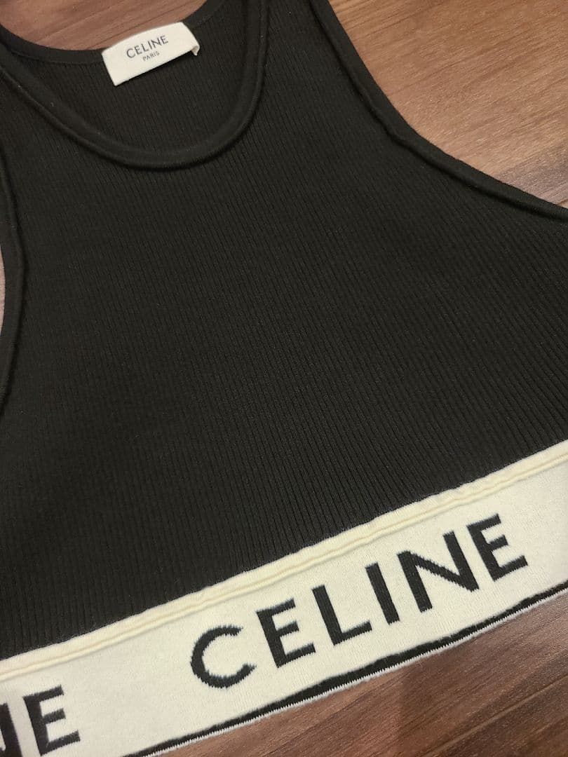 本日中rio様 正規品　CELINE セリーヌ タンクトップ ブラック