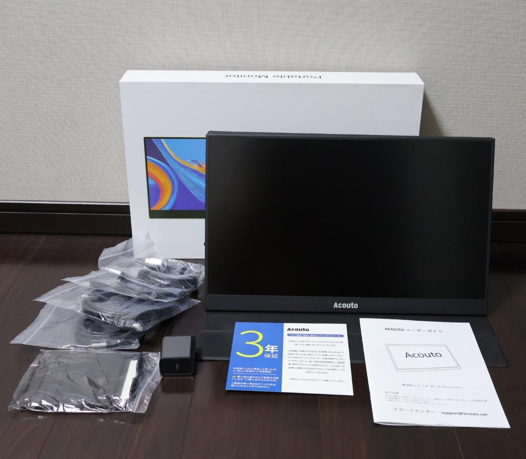 Acouto 2K モバイルモニタ 17.3 2560x1440/非光沢 高輝度