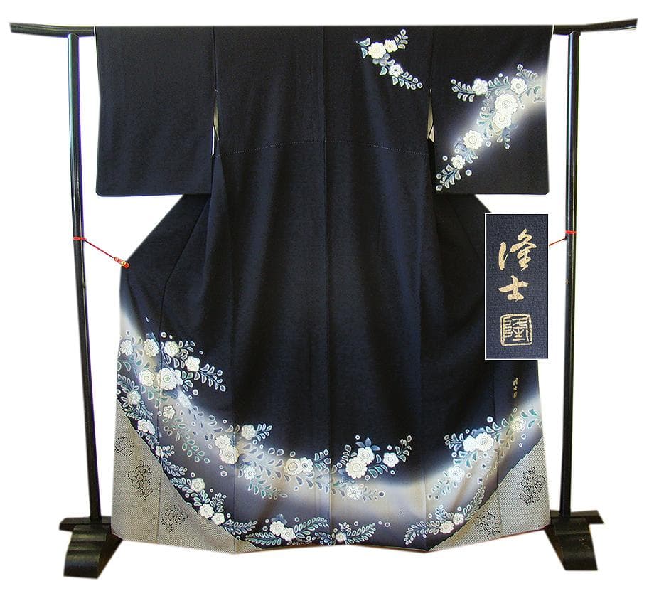 値下げ交渉ＯＫ！作家物 極上ちりめん 辻が花 訪問着 正絹 Ｂ８２６