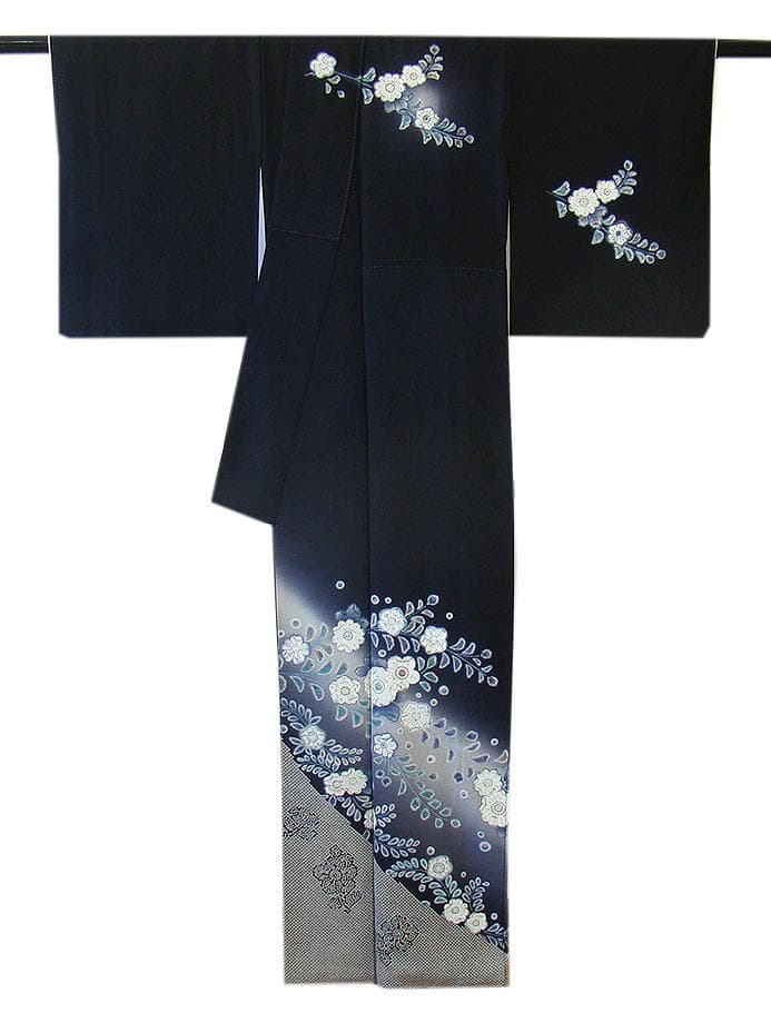 値下げ交渉ＯＫ！作家物 極上ちりめん 辻が花 訪問着 正絹 Ｂ８２６