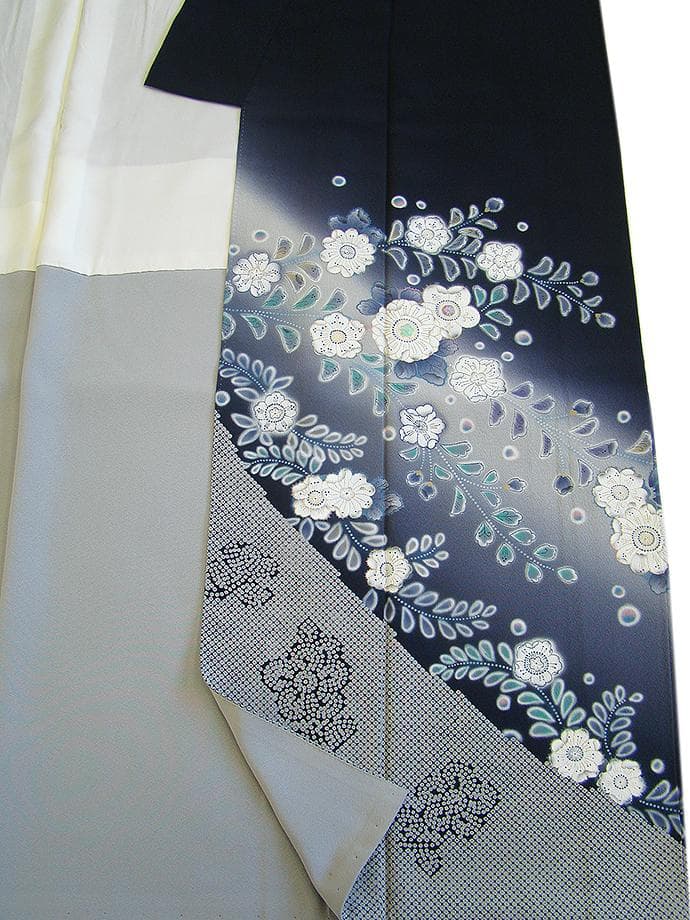 値下げ交渉ＯＫ！作家物 極上ちりめん 辻が花 訪問着 正絹 Ｂ８２６