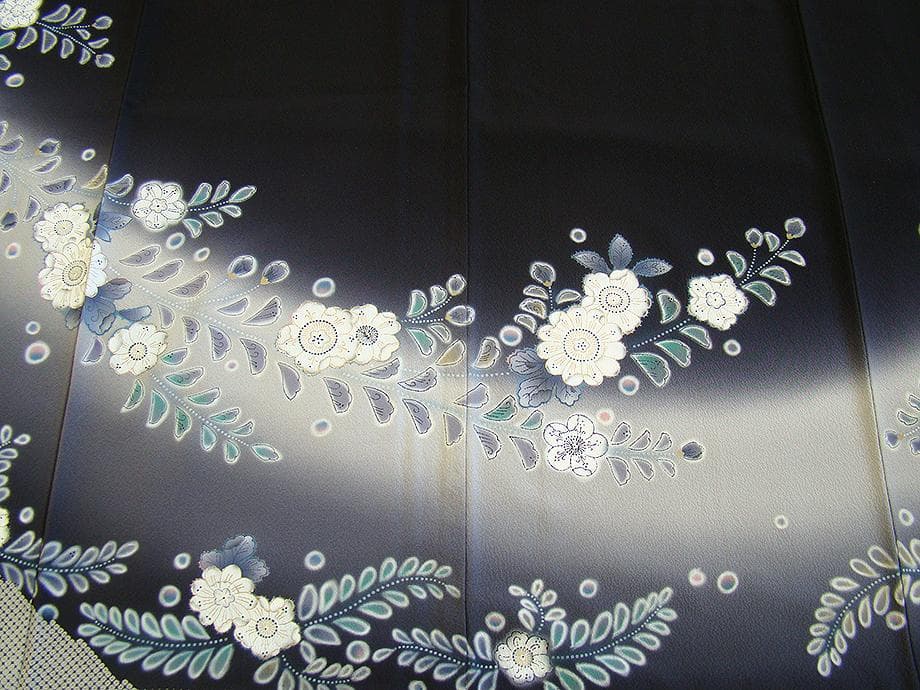 値下げ交渉ＯＫ！作家物 極上ちりめん 辻が花 訪問着 正絹 Ｂ８２６