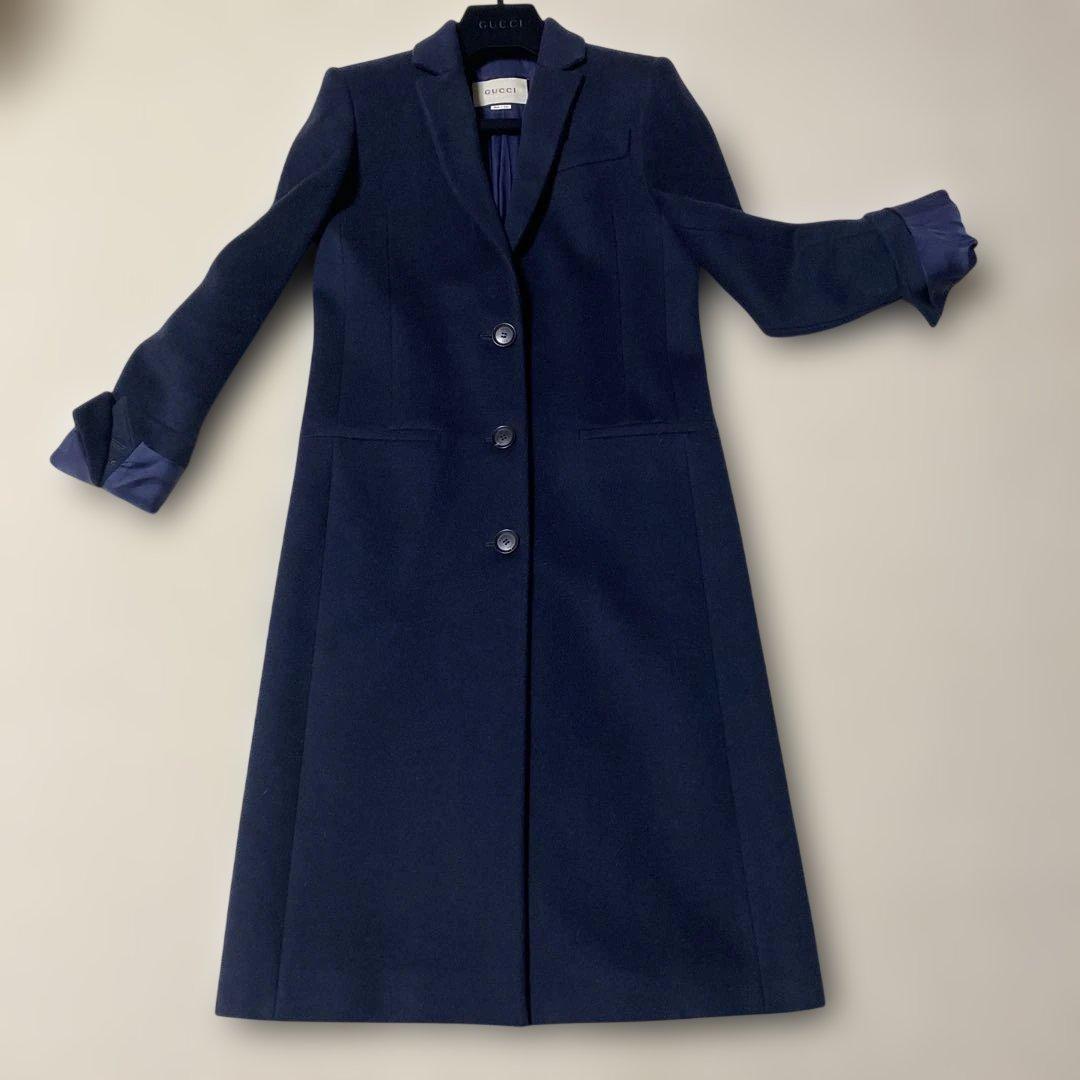 美品⭐︎【GUCCI 】チェスターコート ネイビー 36