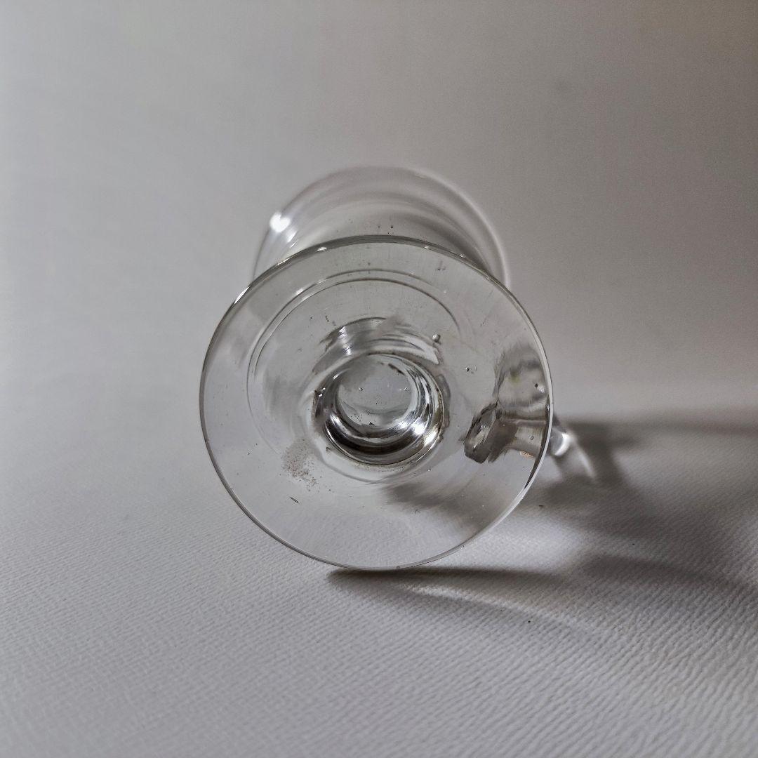 手付きアイスクリームコップ　【和ガラス　江戸ガラス　プレスガラス】