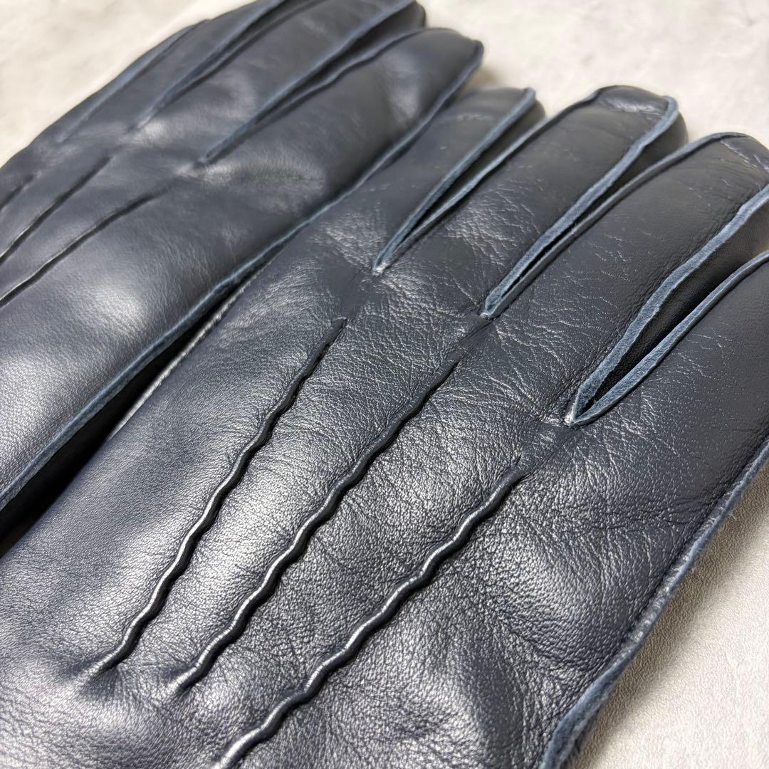 新品未使用 イングランド製 DENTS デンツ ラビットファー レザーグローブ