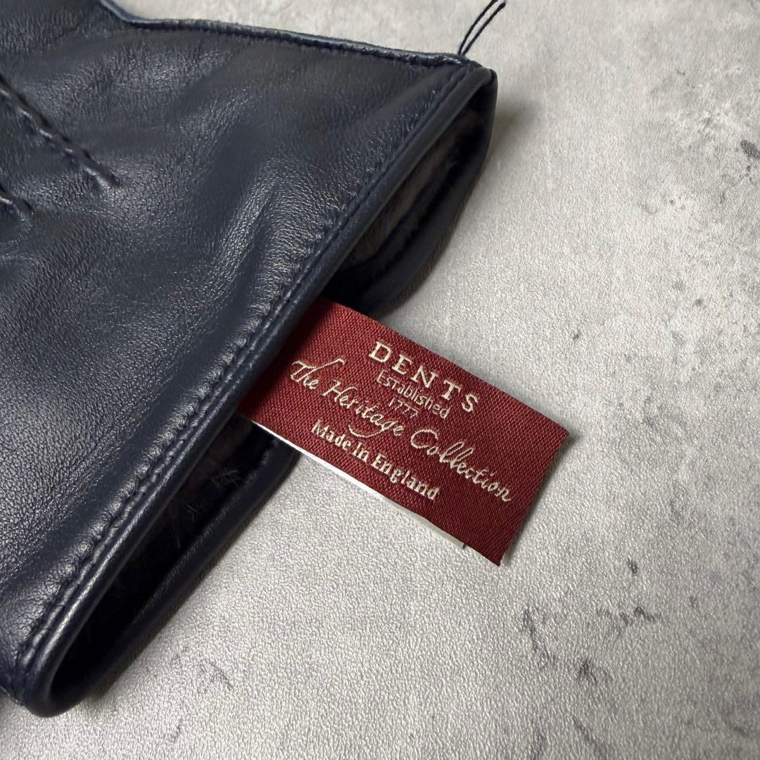 新品未使用 イングランド製 DENTS デンツ ラビットファー レザーグローブ