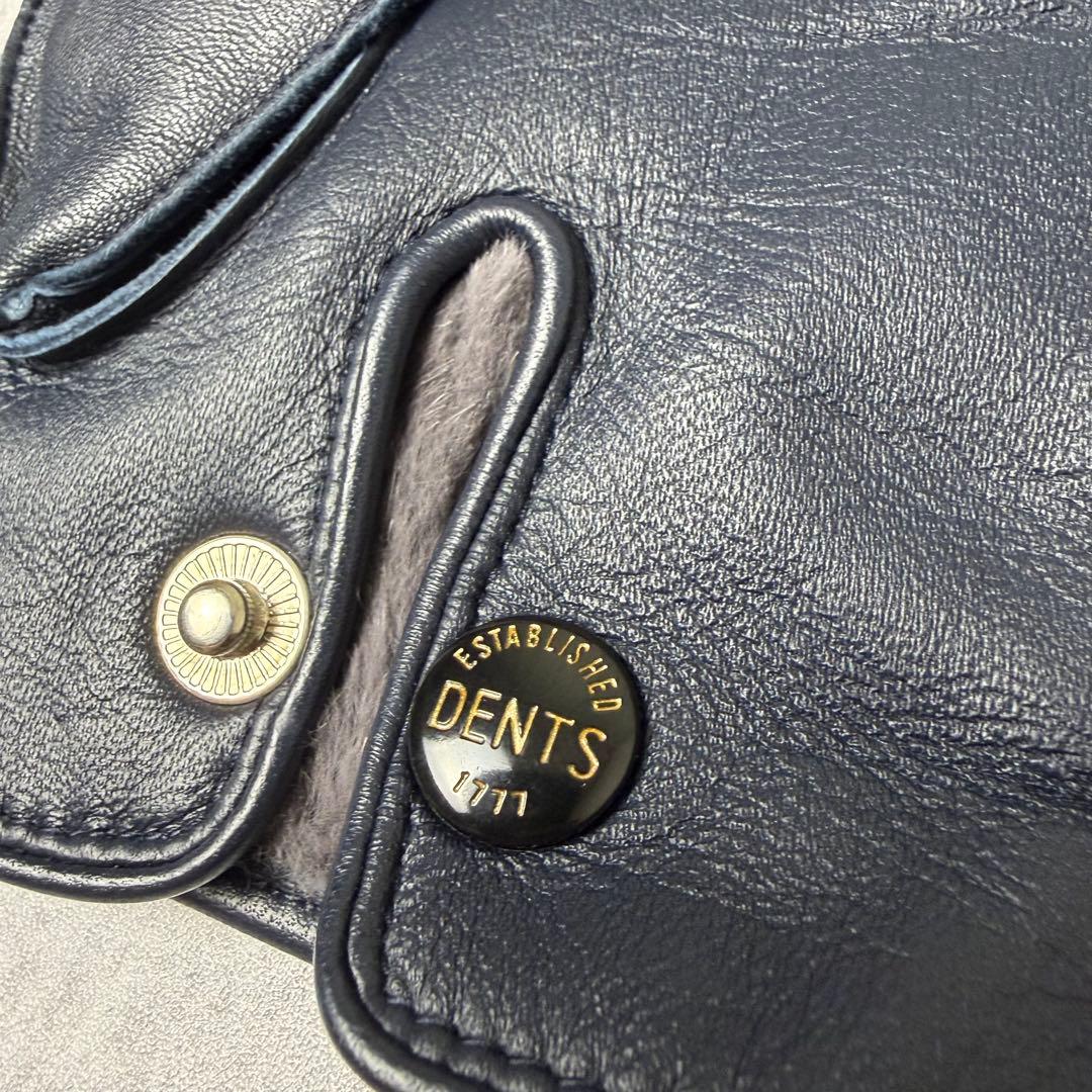 新品未使用 イングランド製 DENTS デンツ ラビットファー レザーグローブ