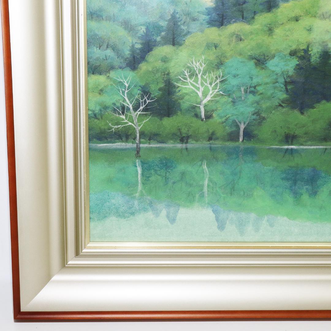 箕輪春光 『彩映』 共シール 絵画 油彩 F8号 箕輪芳二 真作