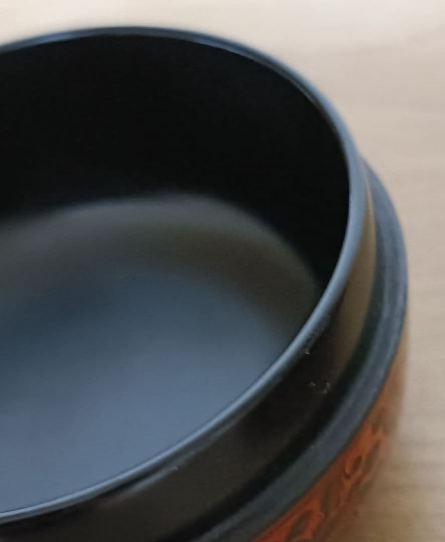 富山昇斎作 蒟醤塗 棗　共箱ウコン布付　　茶道具