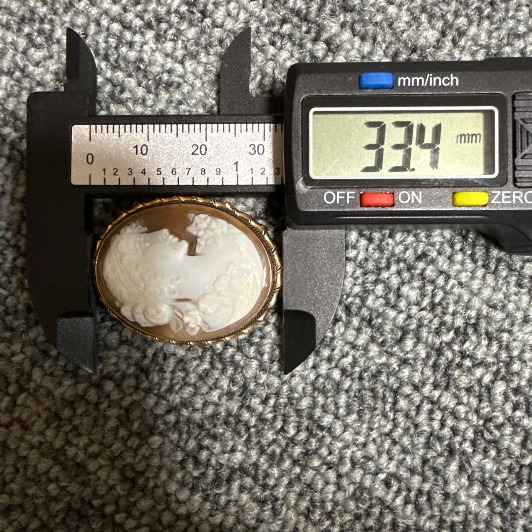 カメオ ブローチ　k14 ペンダントトップ コレクション 刻印あり