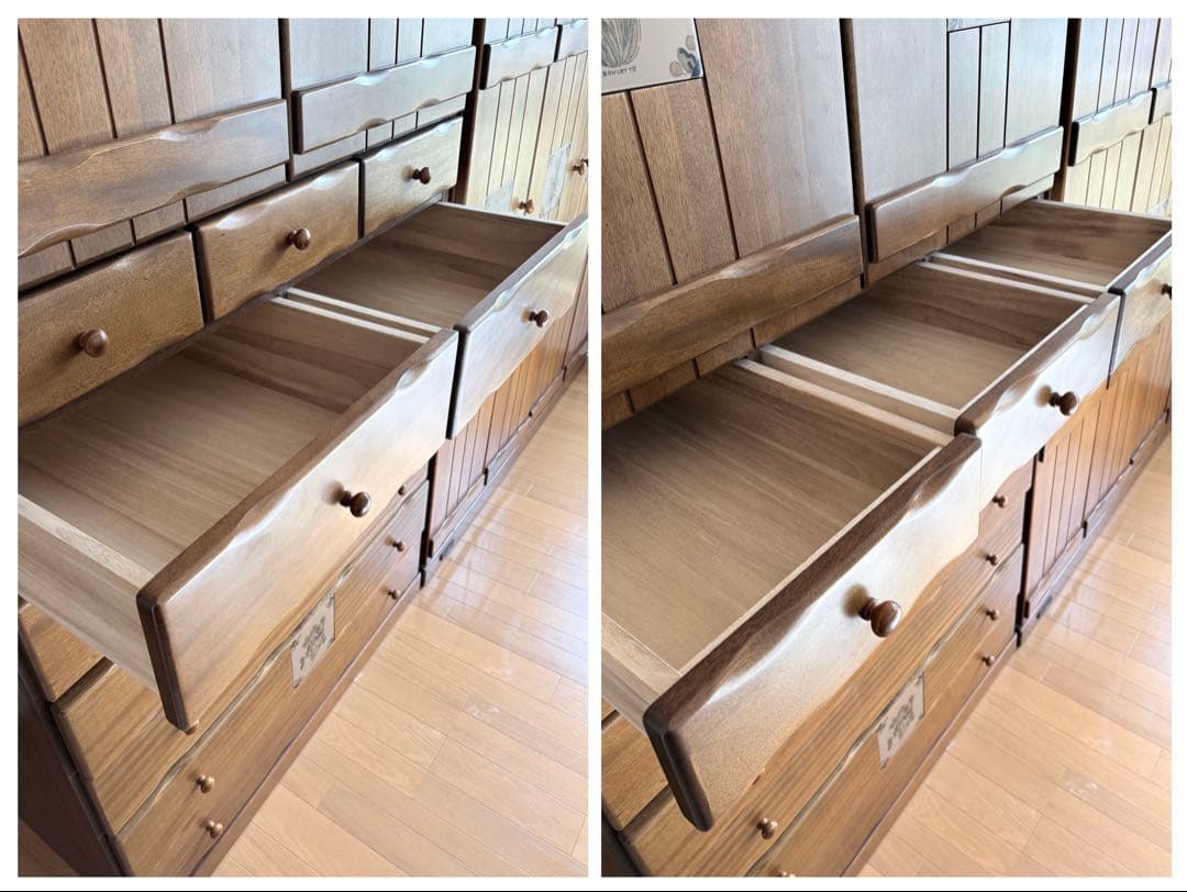 引越し処分 1/25まで｜スパニッシュ調 アンティーク タンスA 大型家具