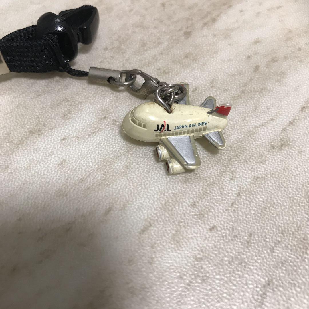 JAL ストラップ　飛行機付　20年前のデザイン