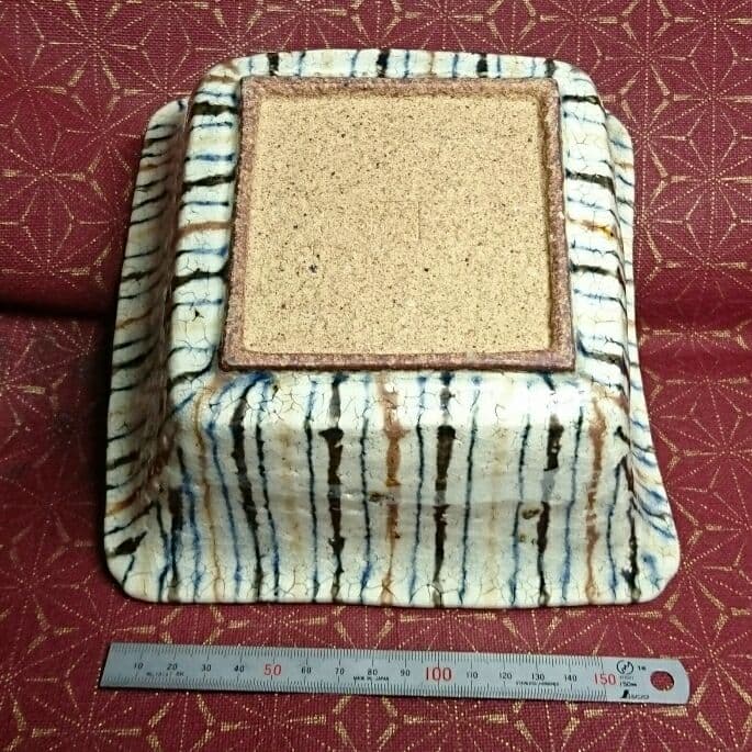 麦藁絵 丸福 大角鉢