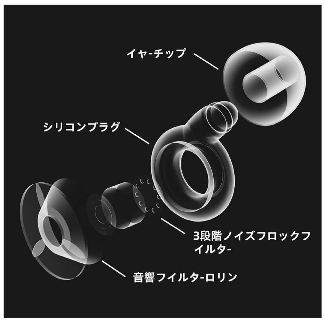 耳栓 睡眠用 完全遮音 快眠 安眠グッズ シリコン製 水洗い可能