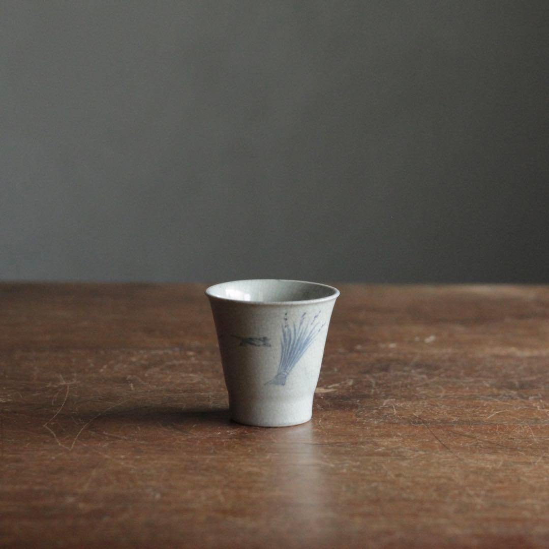 染付 端反り 筒盃 古美術 古道具 アンティーク