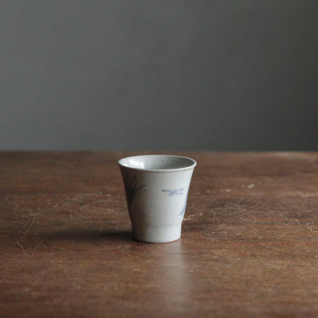 染付 端反り 筒盃 古美術 古道具 アンティーク