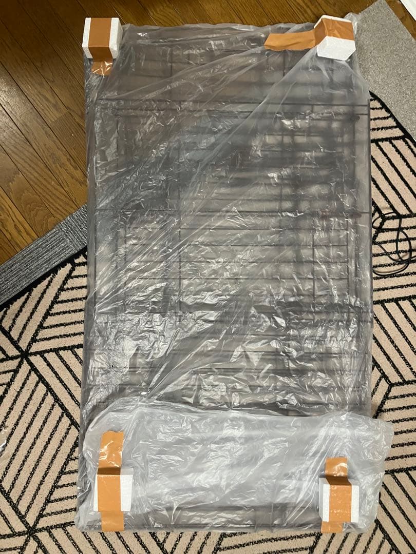 ブラウン 金属製キャットハウス 大きめ 2ドア