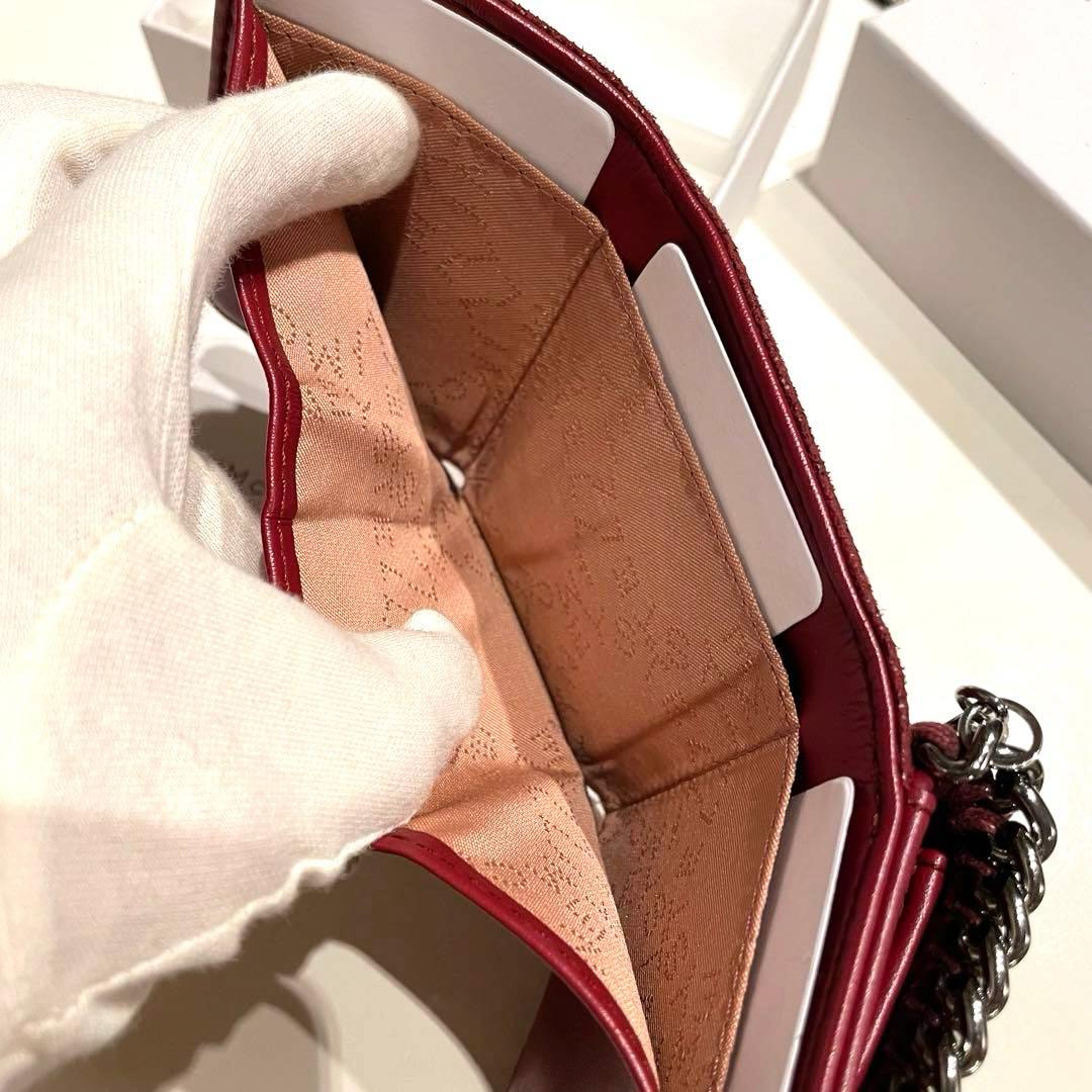 値下げ⭐︎ 美品 Stella McCartney ファラベラ 三つ折り財布 赤