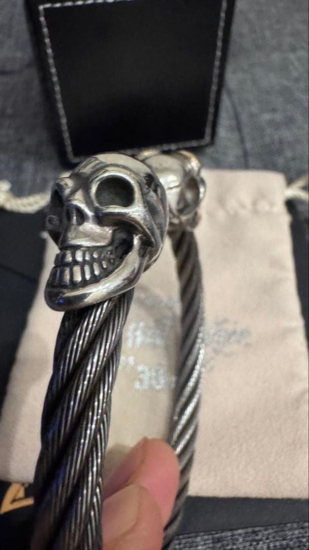 【美品レア】Bill Wall Leather/BWL ケーブルワイヤーバングル