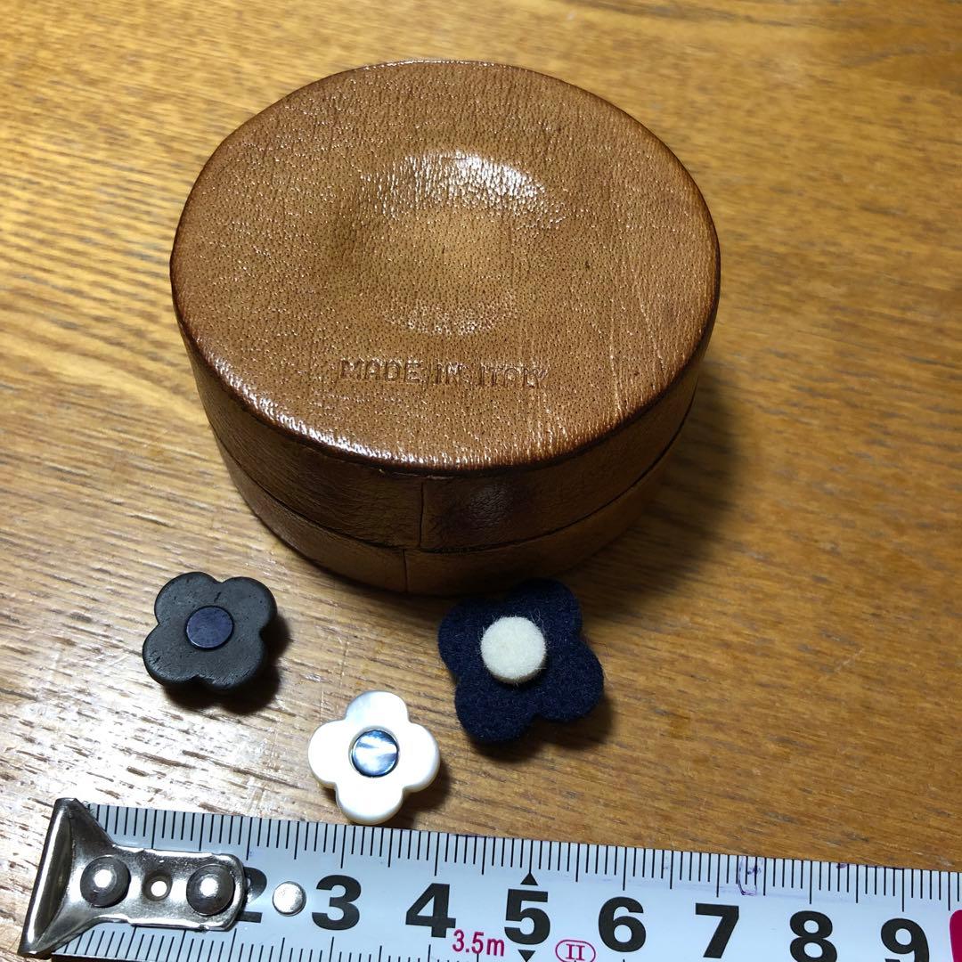 LARDINIラルディーニブートニエール　3点セット　シェル/ウッド/フェルト