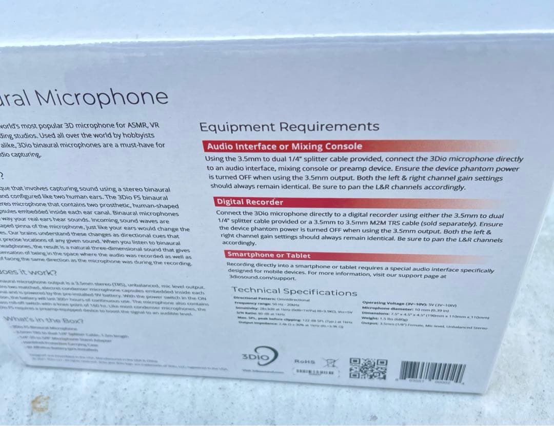 配信機器・PA機器・レコーディング機器 3dio FS Binaural Microphone