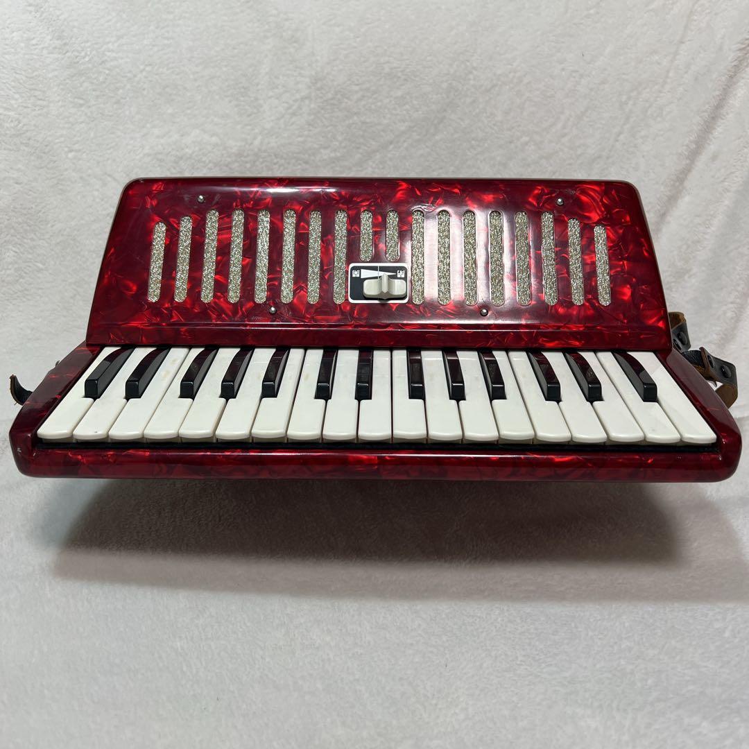 YAMAHA ヤマハ S-32 アコーディオン 赤