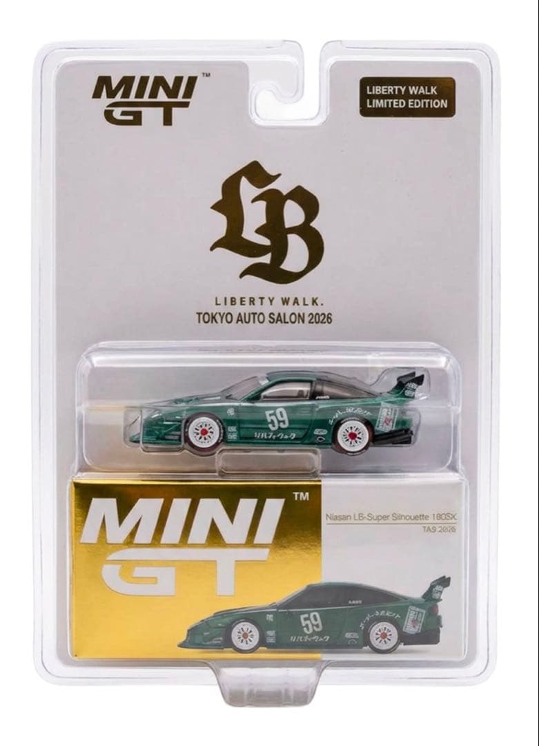 MINI GT NISSAN 180SX Liberty Walk 2026限定