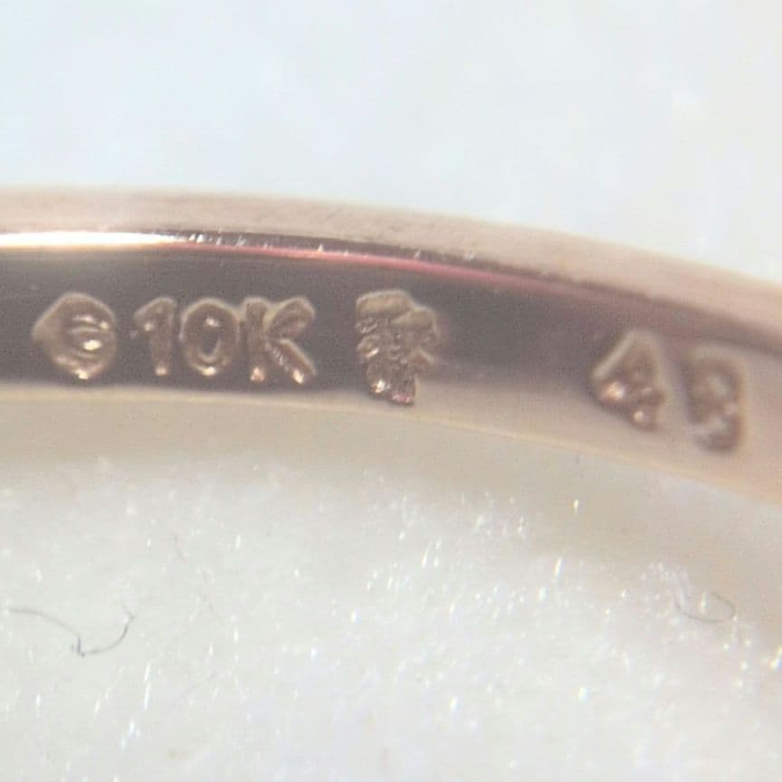 10Kゴールド ハート型 2連リング　お値引き可能で