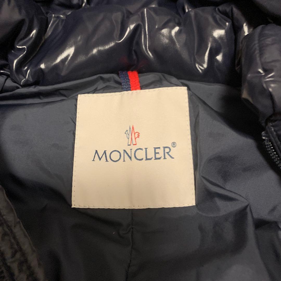 MONCLER ネイビー ファー付きダウン　90