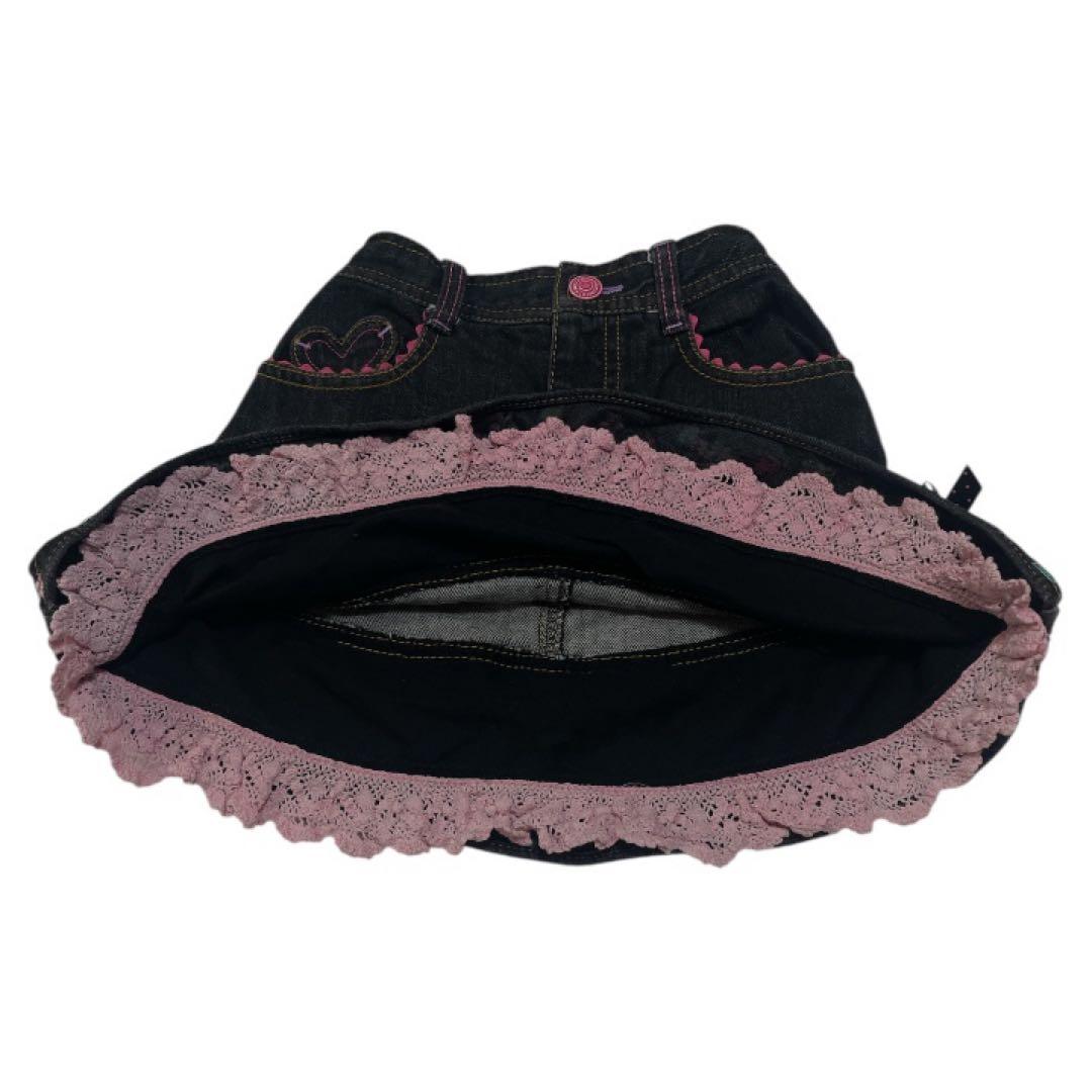 【超美品】Mezzo piano ミミポポちゃん デニムスカート　平成レトロ