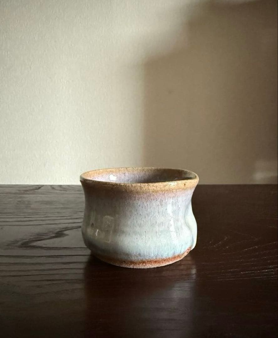 民藝 会津本郷焼 宗像窯 七代目 宗像亮一 ぐい呑 酒器 在銘