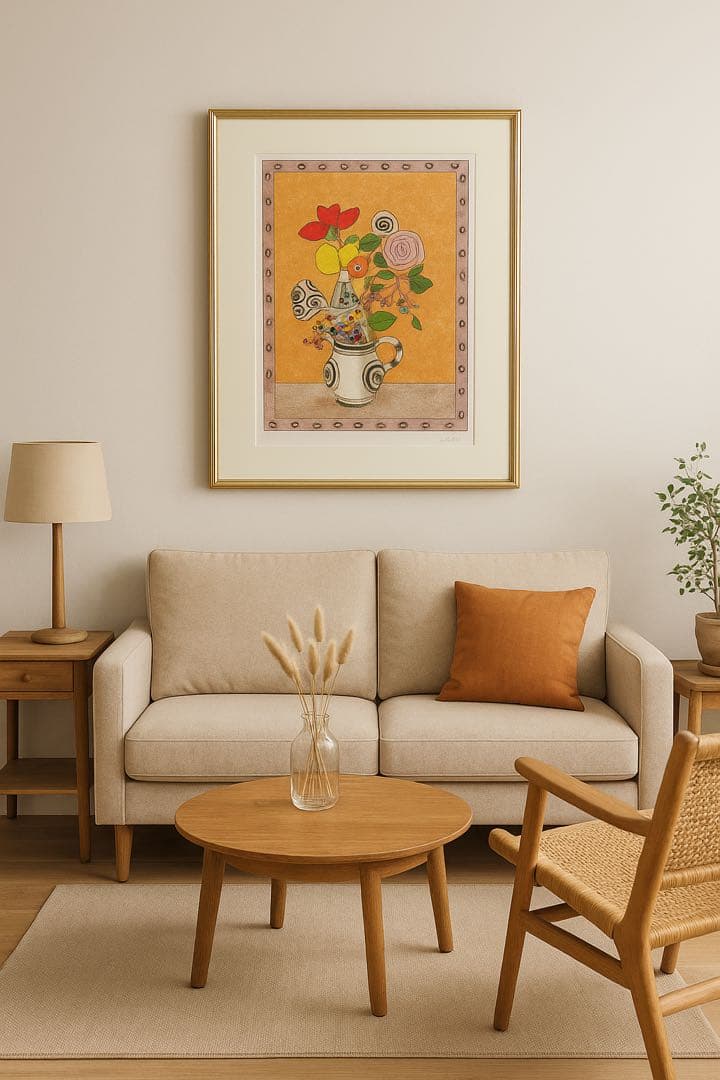 アイズピリ　絵画　アンティーク　骨董　希少　花　風水　運気