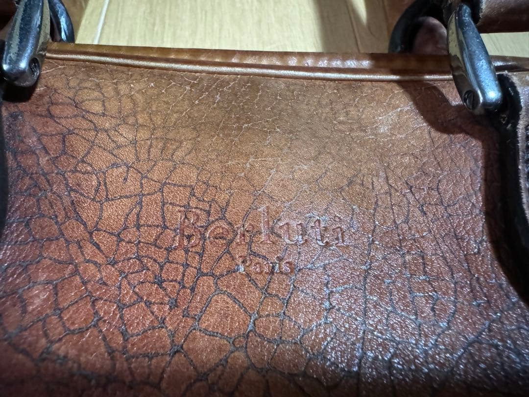 【ベルルッティ Berluti】 アンジュール　特注クロコ型押しパティーヌ