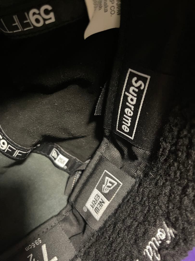 SUPREME 22AW Leather サイズ7 1/2 59.6cm