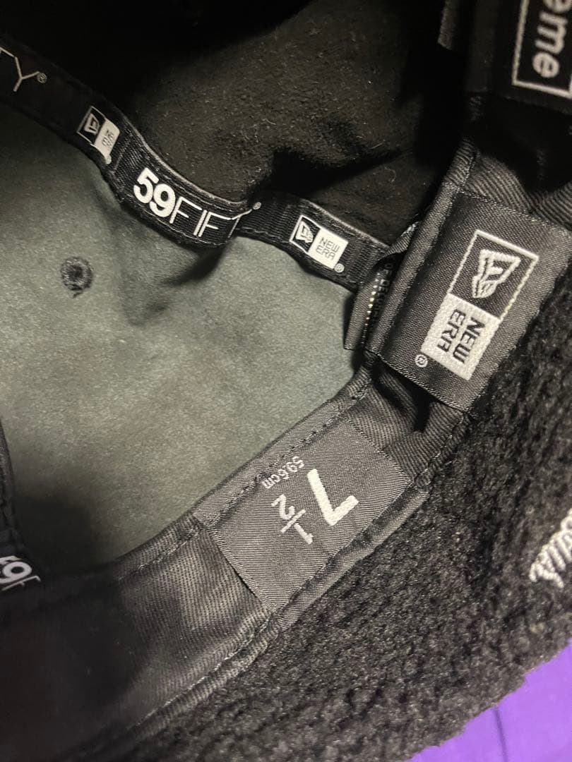 SUPREME 22AW Leather サイズ7 1/2 59.6cm