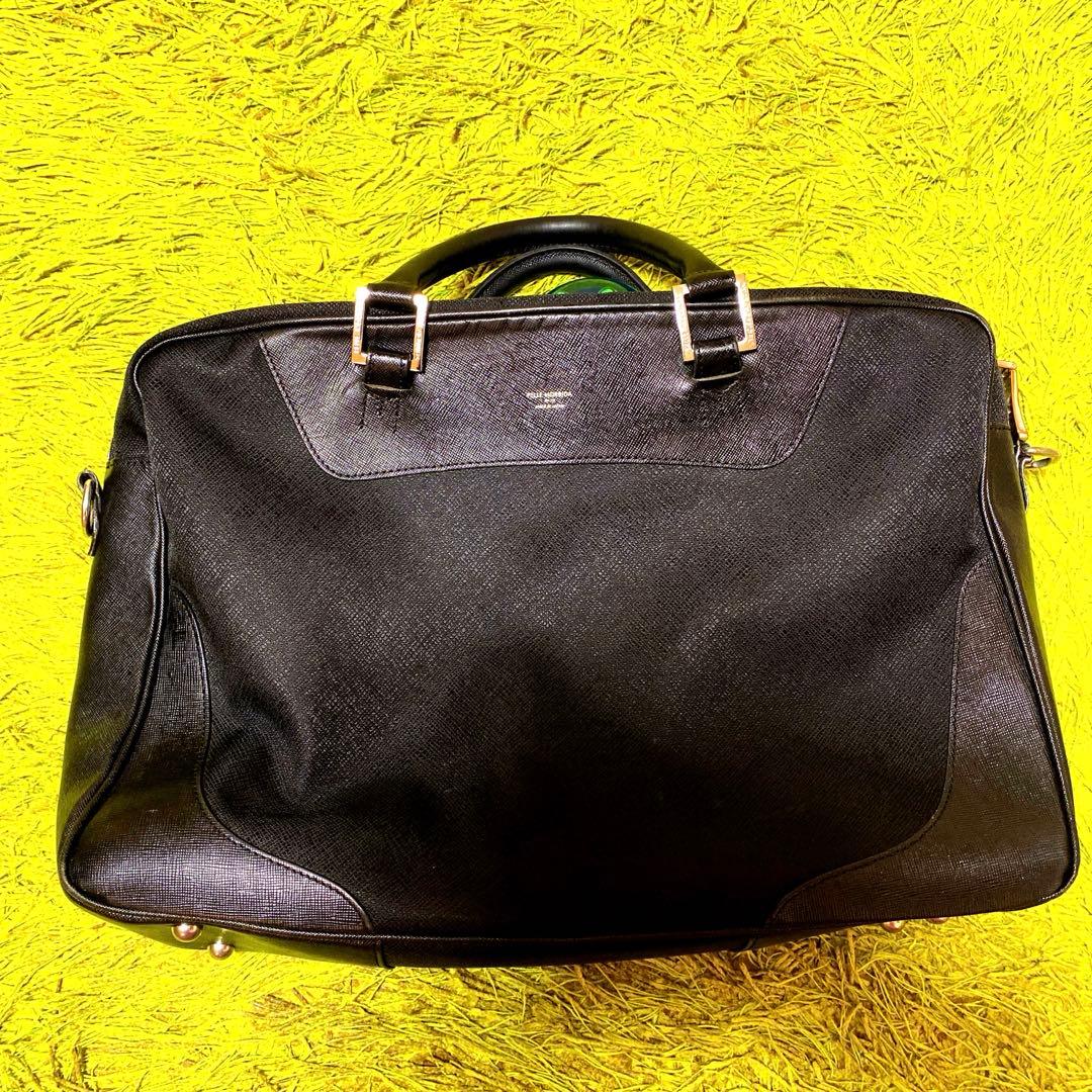 おすすめ　美品　PELLE MORBIDA キャピターノ ビジネスバッグブラック