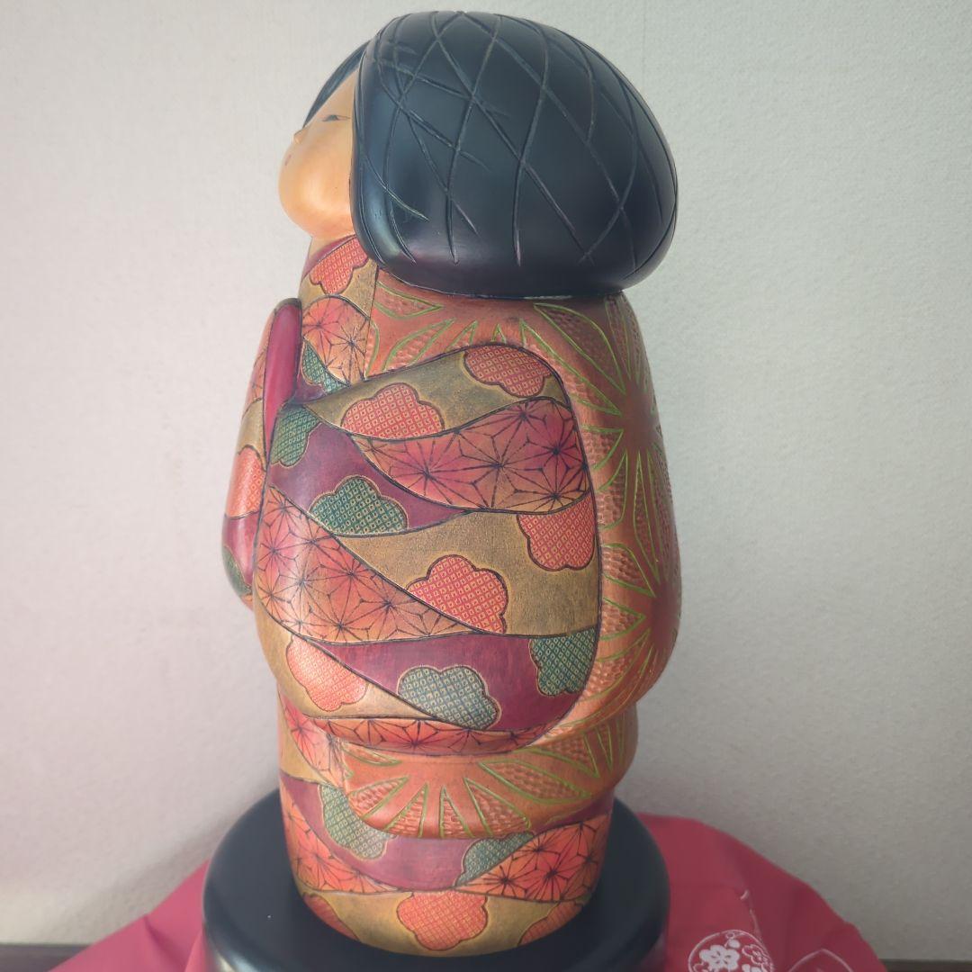 ペ*ノ様 創作こけし　夕焼け　田中暢枝作