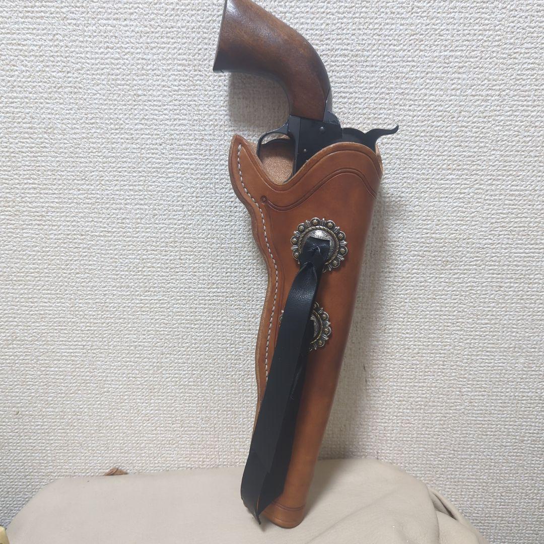 ウエスタン　ホルスター　コンチョ付き【51ネイビー/60アーミー】【手縫い】