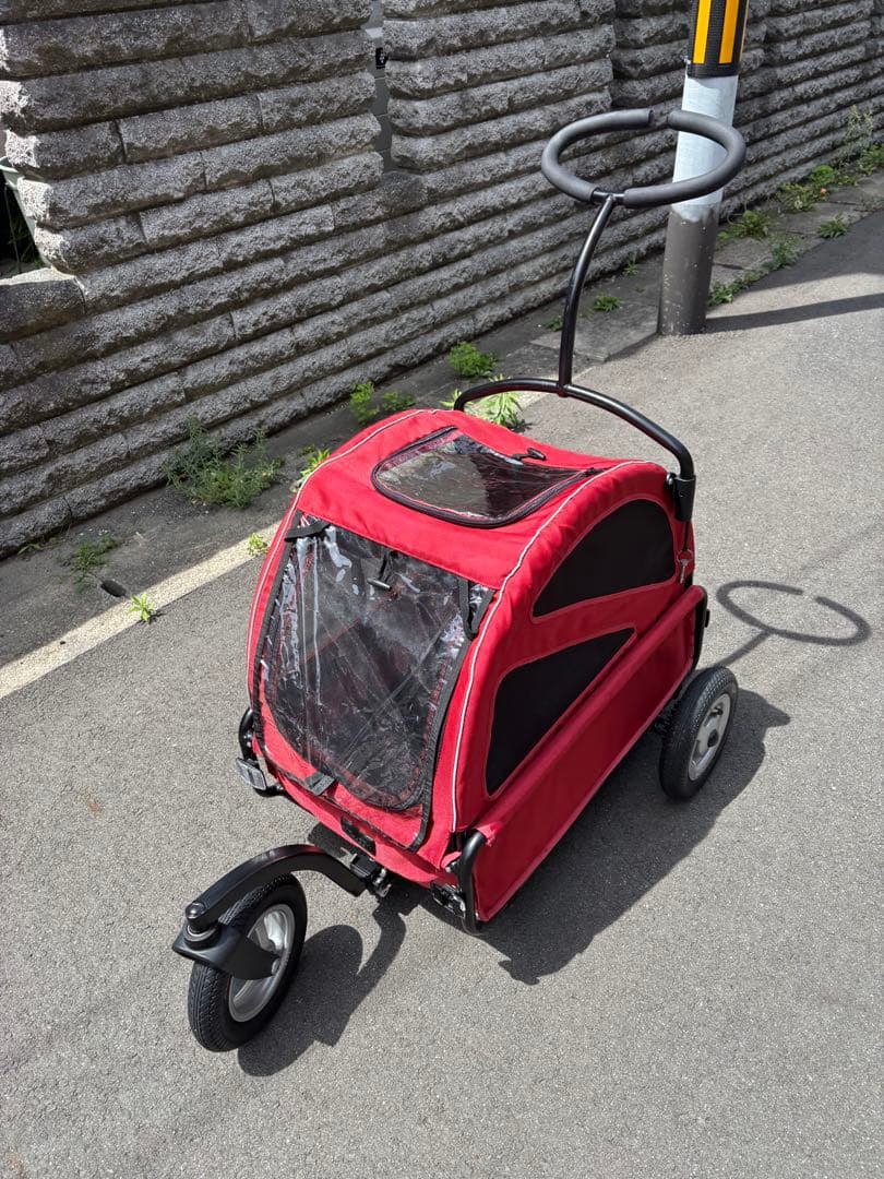 赤いペットカート　エアバギー　AirBuggy トゥインクル