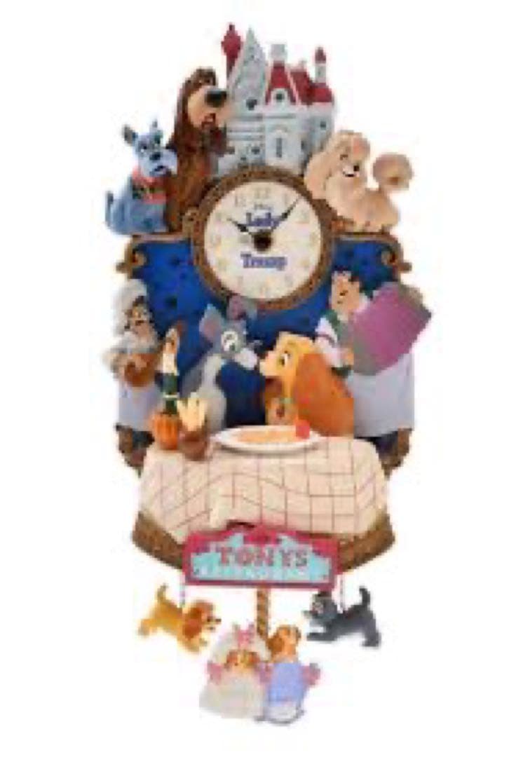 j*1様 わんわん物語 時計 ライトアップ LADY AND THE TRAMP