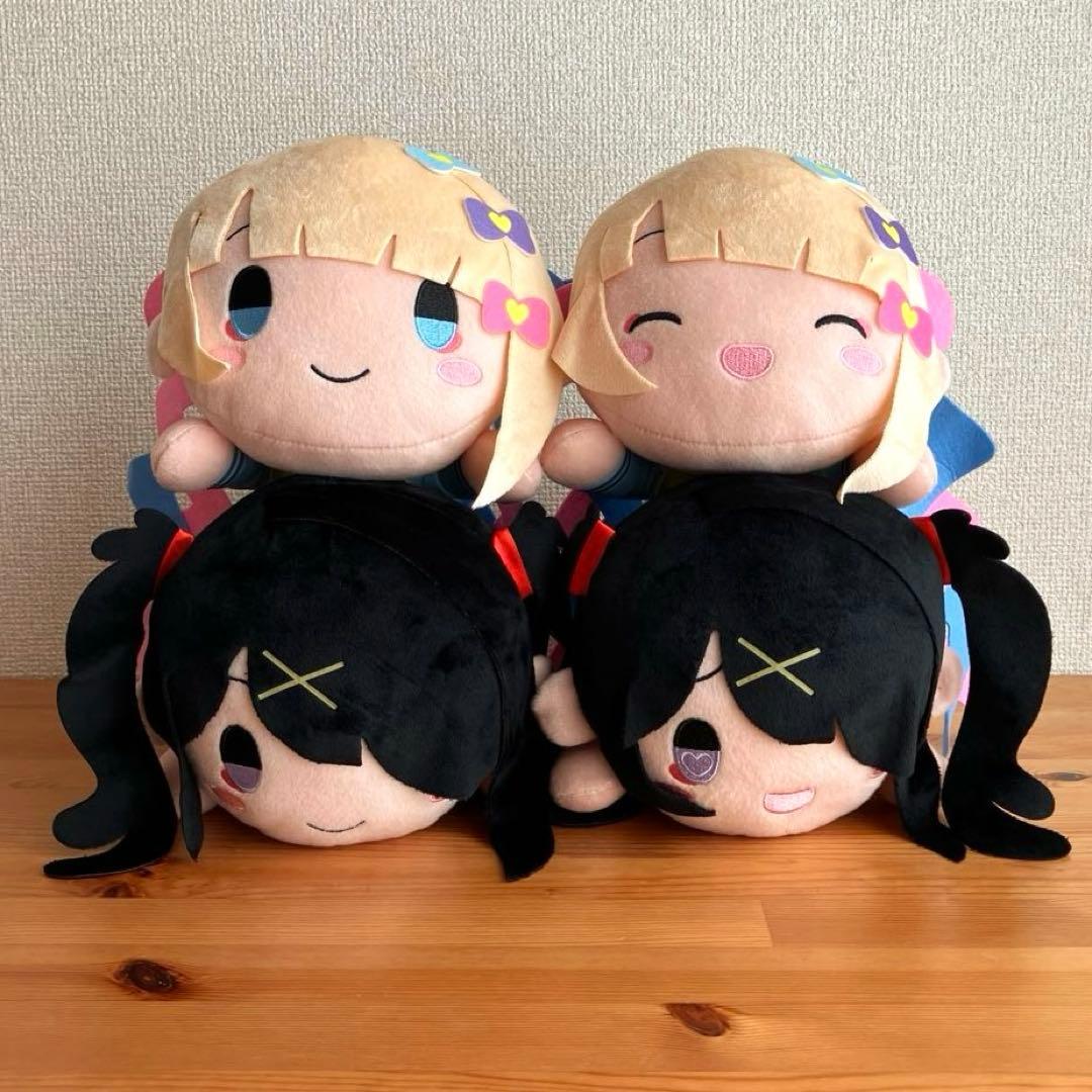 NEEDY GIRL OVERDOSE寝そべり　Mぬいぐるみ 超てん&あめちゃん