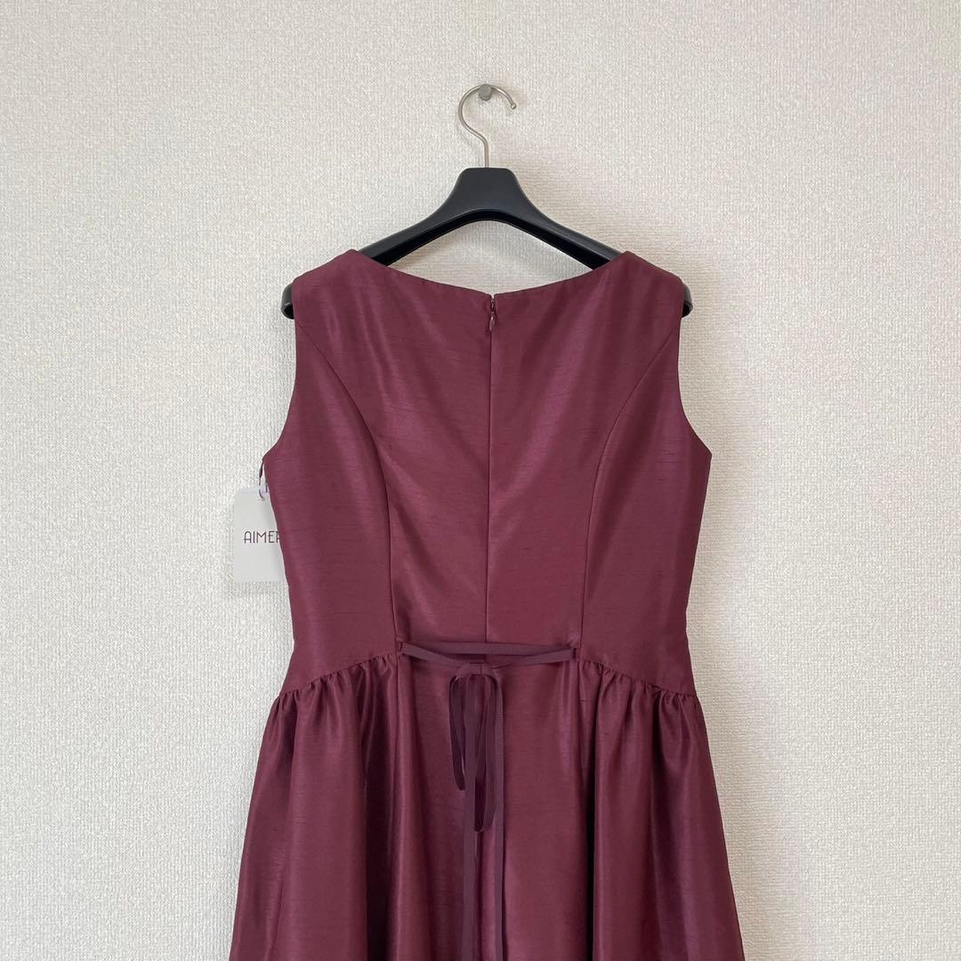 【新品未使用】AIMER シャンタンフレアドレス