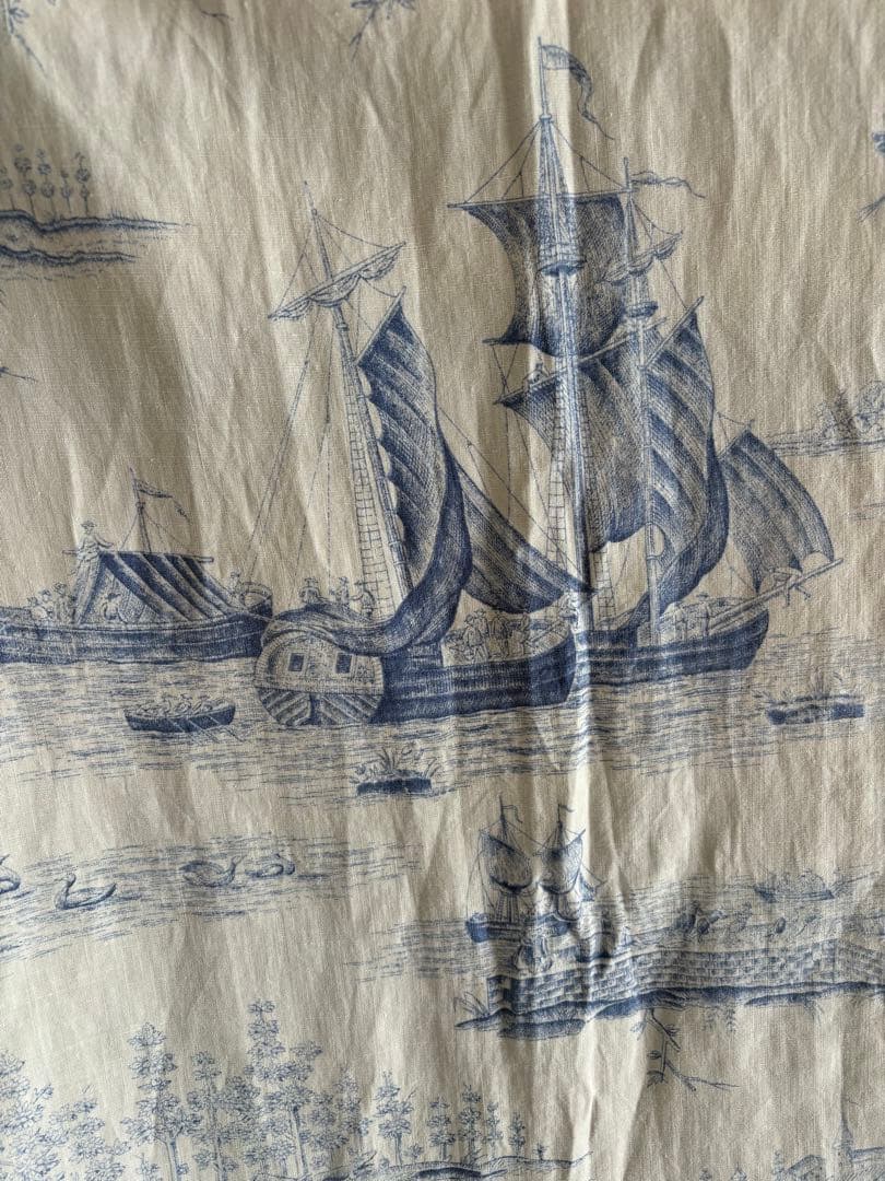 フランスアンティーク トワルドジュイ カーテン ファブリック