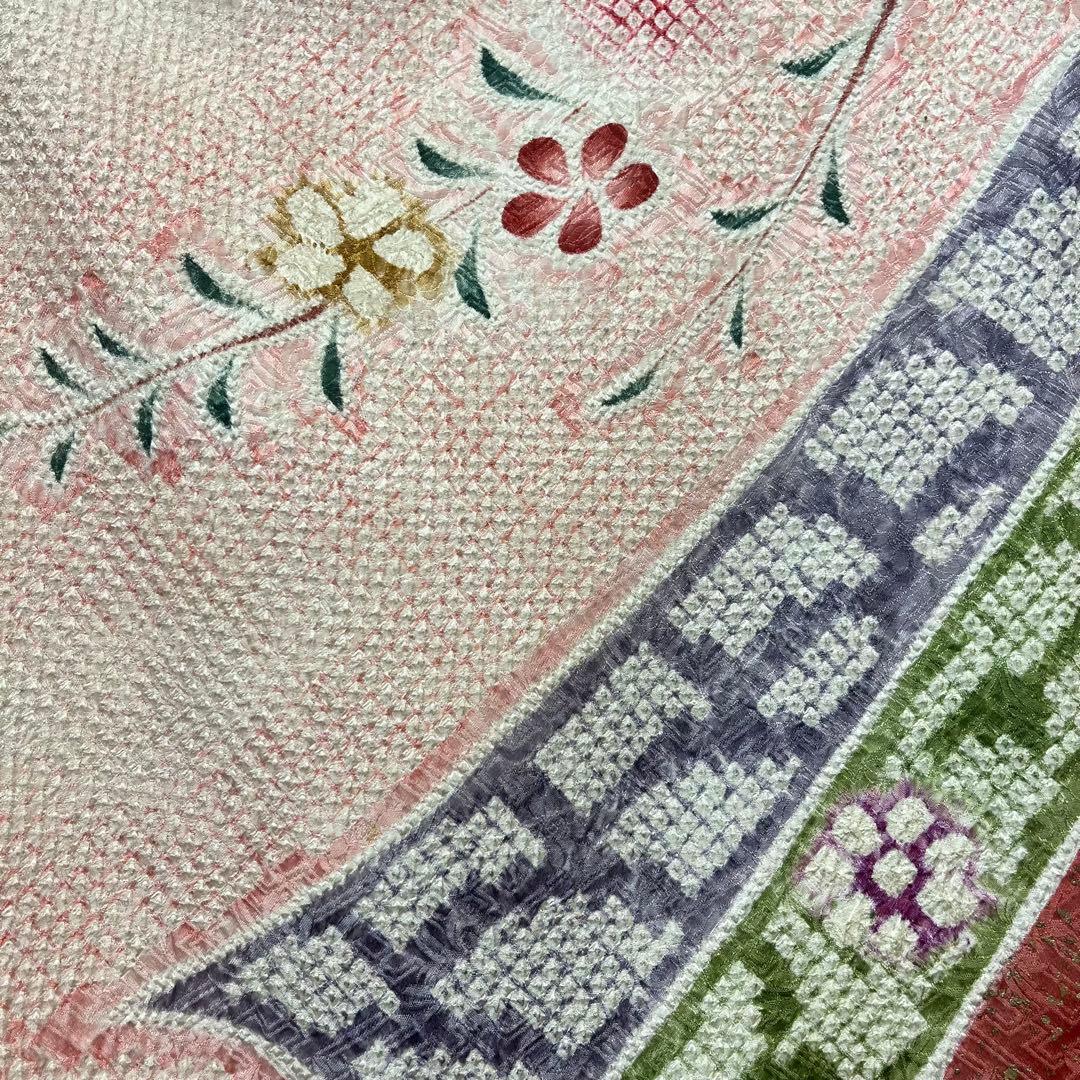 ■逸品■総絞り■古典御所車模様■正絹振袖フルセット■成人式結婚式■振袖一式