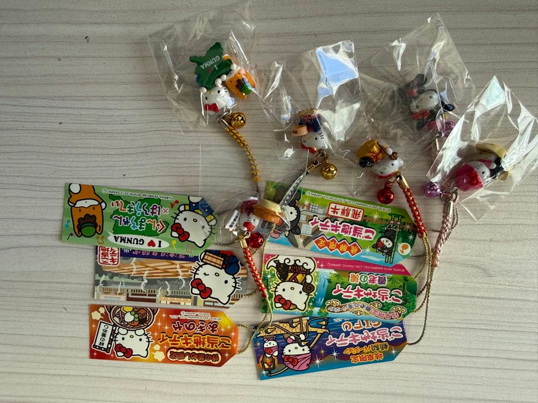 ハローキティ ご当地ストラップ セット
