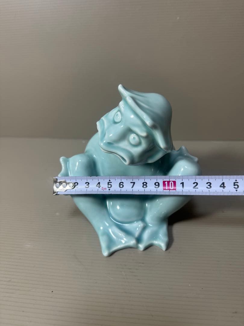 2139 深川製磁　青磁　カッパ　置物