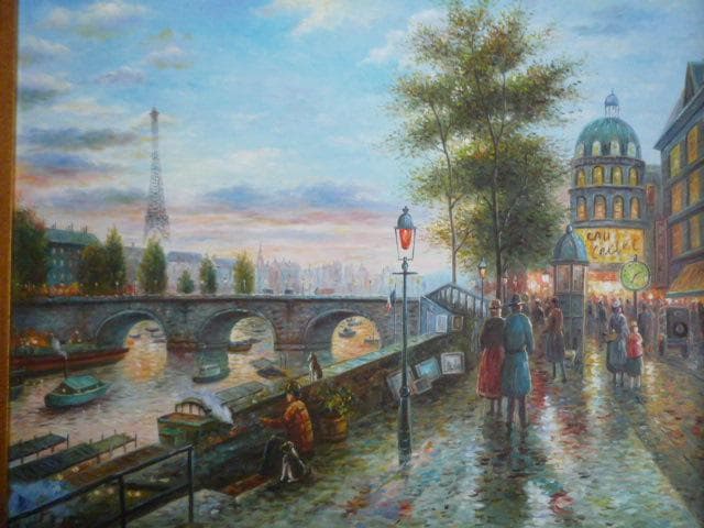 パリの風景 油彩画